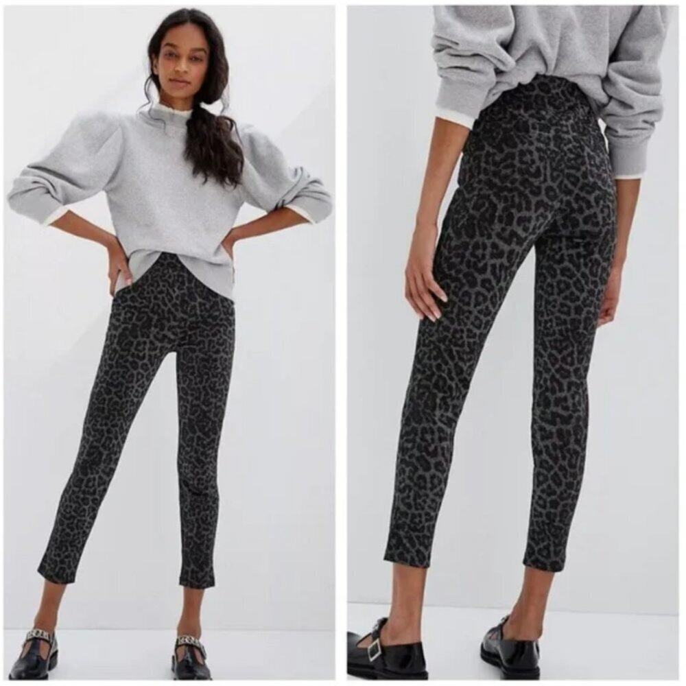 Anthropologie x Sanctuary | Runway Shimmer Leopard Leggings Small Glitter